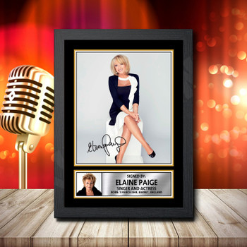 Elaine Paige 1 Signed Autographed Music Star Print