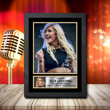 Ellie Goulding 2 Signed Autographed Music Star Print