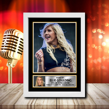 Ellie Goulding 2 Signed Autographed Music Star Print