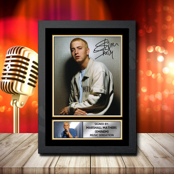 Eminem 2 - Signed Autographed Music Star Print