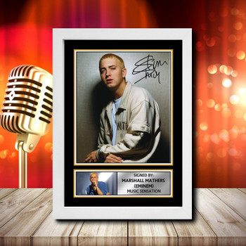 Eminem 2 - Signed Autographed Music Star Print