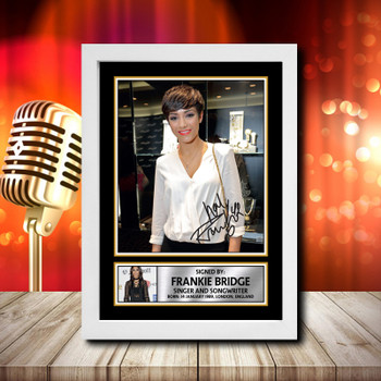 Frankie Sandford 2 Signed Autographed Music Star Print