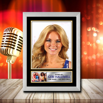 Geri Halliwell Spice Girls Poster Signed Autographed Music Star Print
