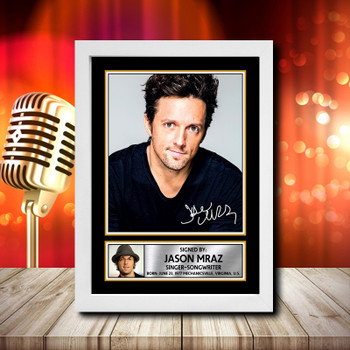 Jason Mraz 2 Signed Autographed Music Star Print