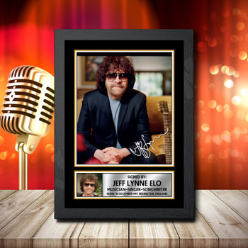 Jeff Lynne Elo 2 Signed Autographed Music Star Print