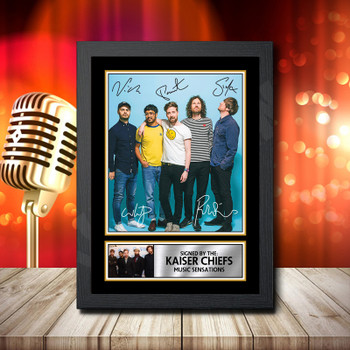 Kaiser Chiefs Signed Autographed Music Star Print