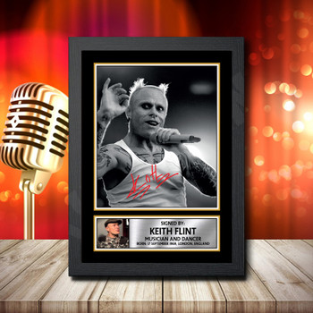 Keith Flint 1 Signed Autographed Music Star Print