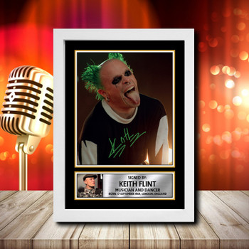 Keith Flint 2 Signed Autographed Music Star Print