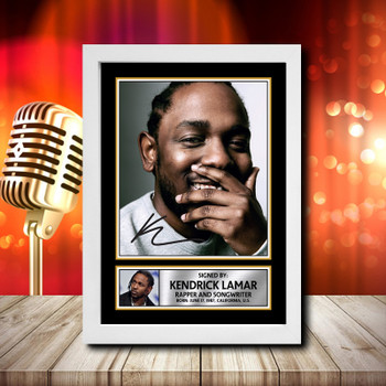 Kendrick Lamar 1 Signed Autographed Music Star Print