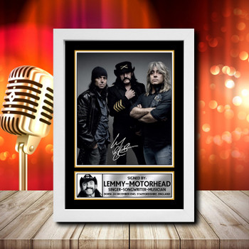 Lemmy Motorhead 2 - Signed Autographed Music Star Print