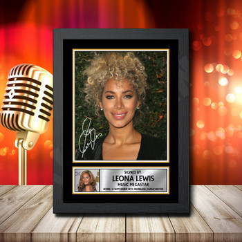 Leona Lewis Fujistsu-Pc's CoNFLicted 2019-04-08 Signed Autographed Music Star Print