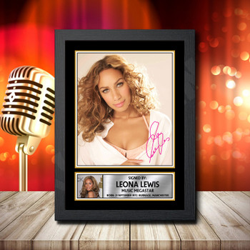 Leona Lewis 2 Signed Autographed Music Star Print