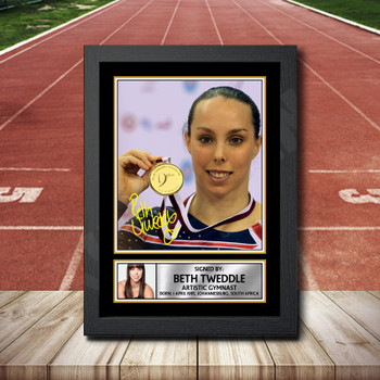 Beth Tweddle 1 Signed Autographed Athletics Star Poster Print Framed Merch Gift
