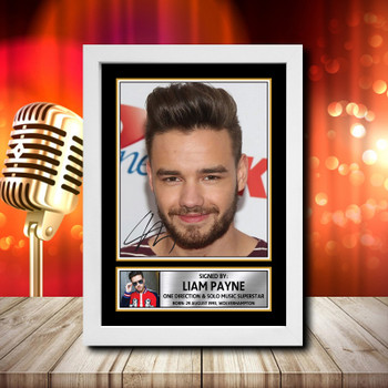 Liam Payne Fujistsu-Pc's CoNFLicted 2019-04-08 Signed Autographed Music Star Print