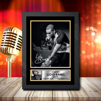 Lloyd Banks 1 Signed Autographed Music Star Print