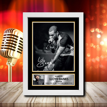 Lloyd Banks 1 Signed Autographed Music Star Print