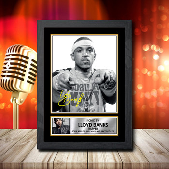 Lloyd Banks 2 Fujistsu-Pc's CoNFLicted 2019-04-08 Signed Autographed Music Star Print