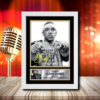 Lloyd Banks 2 Fujistsu-Pc's CoNFLicted 2019-04-08 Signed Autographed Music Star Print