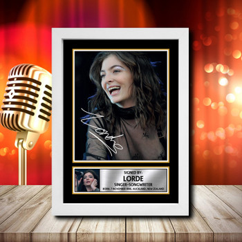 Lorde 1 Fujistsu-Pc's CoNFLicted 2019-04-08 Signed Autographed Music Star Print