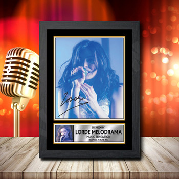 Lorde Melodrama 1 - Signed Autographed Music Star Print