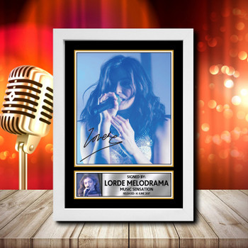Lorde Melodrama 1 - Signed Autographed Music Star Print