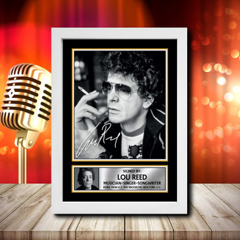 Lou Reed 1 Fujistsu-Pc's CoNFLicted 2019-04-08 Signed Autographed Music Star Print