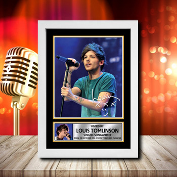 LOUIS TOMLINSON (One Direction) signed 8X10 photo at 's Entertainment  Collectibles Store