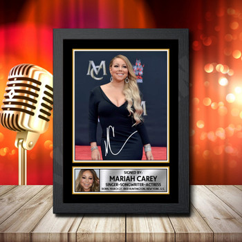 Mariah Carey 1 Signed Autographed Music Star Print