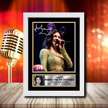 Marina And The Diamonds 1 Signed Autographed Music Star Print