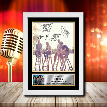Mcfly 2 Fujistsu-Pc's CoNFLicted 2019-04-08 - Signed Autographed Music Star Print