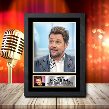 Michael Ball 2 Fujistsu-Pc's CoNFLicted 2019-04-08 Signed Autographed Music Star Print