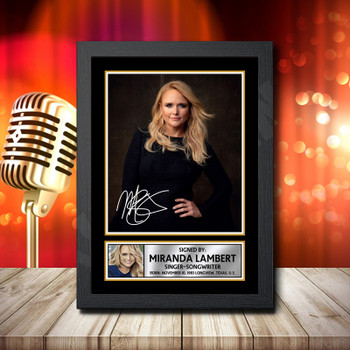 Miranda Lambert 1 Signed Autographed Music Star Print