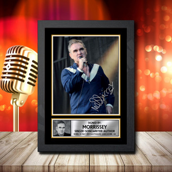 Morrissey 1 - Signed Autographed Music Star Print