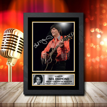 Neil Diamond 1 Fujistsu-Pc's CoNFLicted 2019-04-08 Signed Autographed Music Star Print