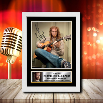 Newton Faulkner 2 Signed Autographed Music Star Print