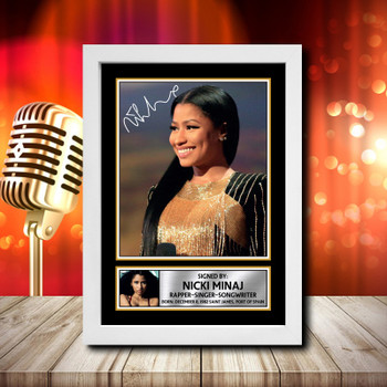 Nicki Minaj 1 Fujistsu-Pc's CoNFLicted 2019-04-08 Signed Autographed Music Star Print