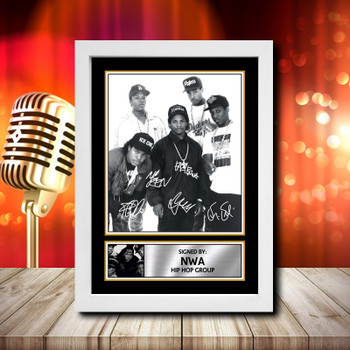 Nwa Fully Signed 1 Signed Autographed Music Star Print