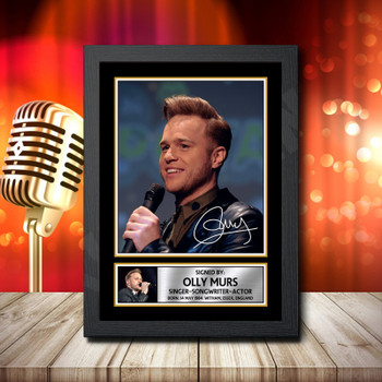 Olly Murs 2 Signed Autographed Music Star Print