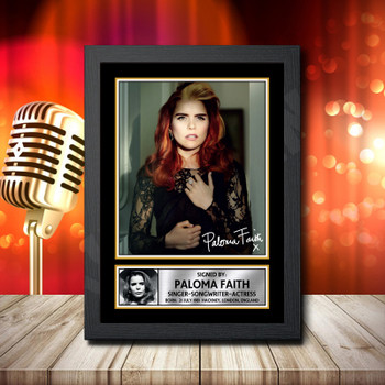 Paloma Faith 1 Fujistsu-Pc's CoNFLicted 2019-04-08 Signed Autographed Music Star Print
