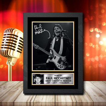 Paul Mccartney 1 - Signed Autographed Music Star Print