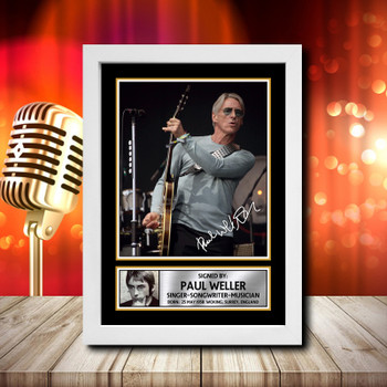 Paul Weller 2 Fujistsu-Pc's CoNFLicted 2019-04-08 - Signed Autographed Music Star Print