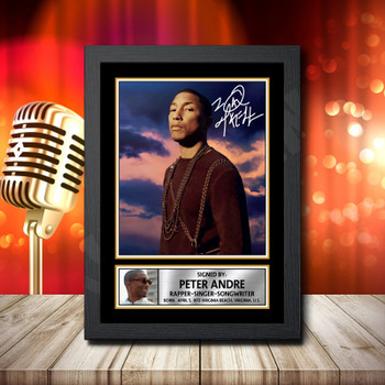 Pharrell Williams 2 Signed Autographed Music Star Print