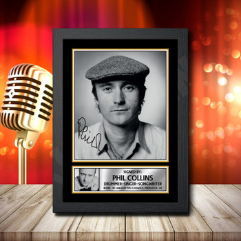 Phil Collins 1 Fujistsu-Pc's CoNFLicted 2019-04-08 Signed Autographed Music Star Print