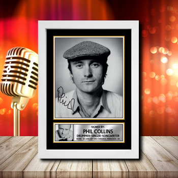 Phil Collins 1 Fujistsu-Pc's CoNFLicted 2019-04-08 Signed Autographed Music Star Print