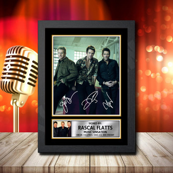 Rascal Flatts 1 Signed Autographed Music Star Print