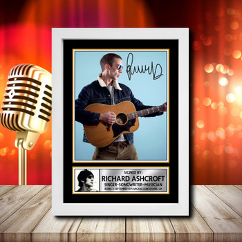 Richard Ashcroft 2 Signed Autographed Music Star Print