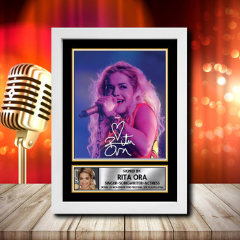 Rita Ora 1 Signed Autographed Music Star Print