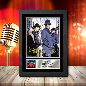 Run Dmc 2 Signed Autographed Music Star Print