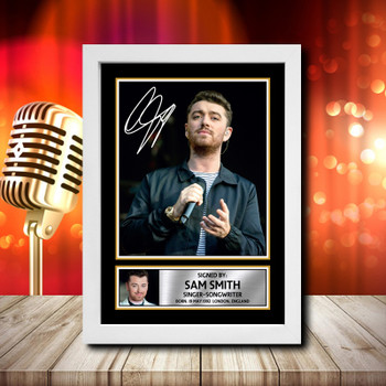 Sam Smith 1 Fujistsu-Pc's CoNFLicted 2019-04-08 Signed Autographed Music Star Print