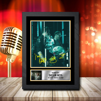 Sigur Ros Full Fujistsu-Pc's CoNFLicted 2019-04-08 Signed Autographed Music Star Print